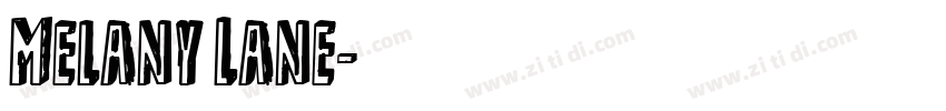 Melany Lane字体转换